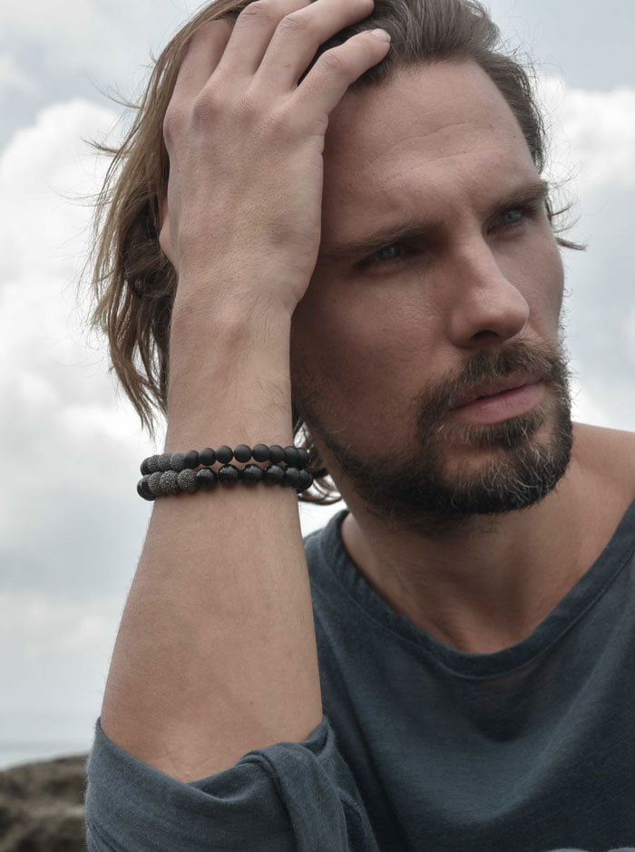 Herren Armbänder Accessoire schwarz mhm Herren Armbänder Accessoire schwarz mhm