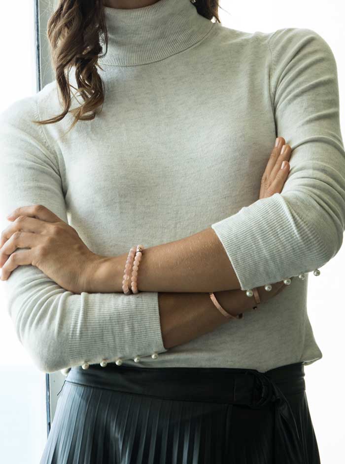 Damen Armband Rosa Rosegold Armreif Rosegold m